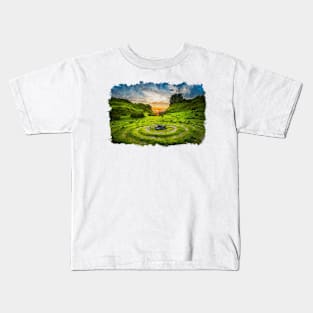 Beautiful mountain watercolor Kids T-Shirt